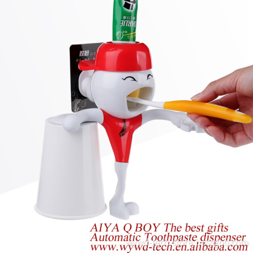 Touch me automatic toothpaste dispenser